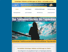 Tablet Screenshot of kartenlegen-hellsehen.ch